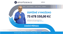 Desktop Screenshot of amortizace.cz