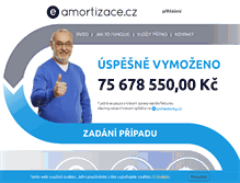 Tablet Screenshot of amortizace.cz